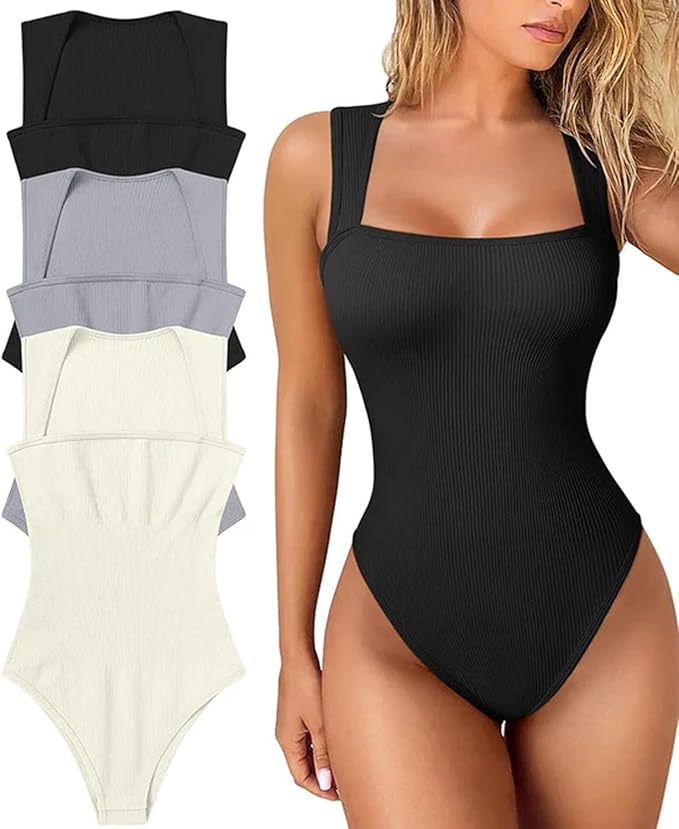 Body Mujer Sin Mangas – Escote Cuadrado